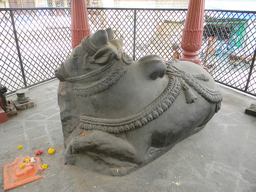 Nandi at Shri Mayureshwar Temple
